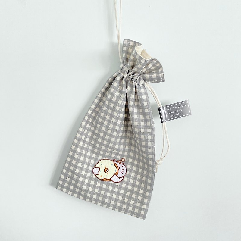 Gift drawstring pocket - กระเป๋าเครื่องสำอาง - ผ้าฝ้าย/ผ้าลินิน 