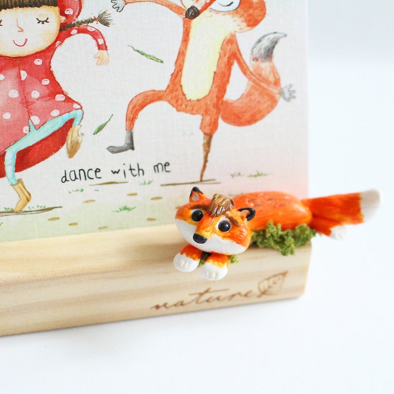 Fox photo frame - fox postcard stand - Picture Frames - Pottery Orange