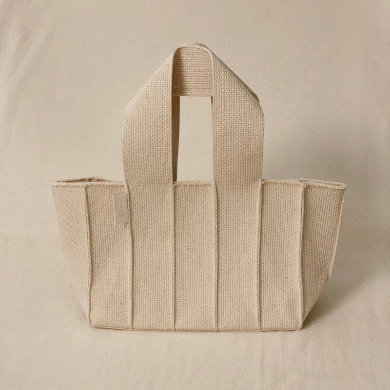 Weave_Medium tote_ivory (4colors) - Handbags & Totes - Cotton & Hemp 