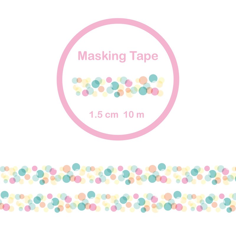 Bubble paper tape (color)