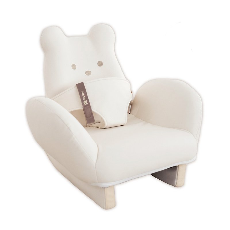 Teddy hug Grand Swing+ four-section folding sofa rocking bed chair/baby bed/kids chair - ผ้าปูที่นอน - วัสดุอื่นๆ ขาว