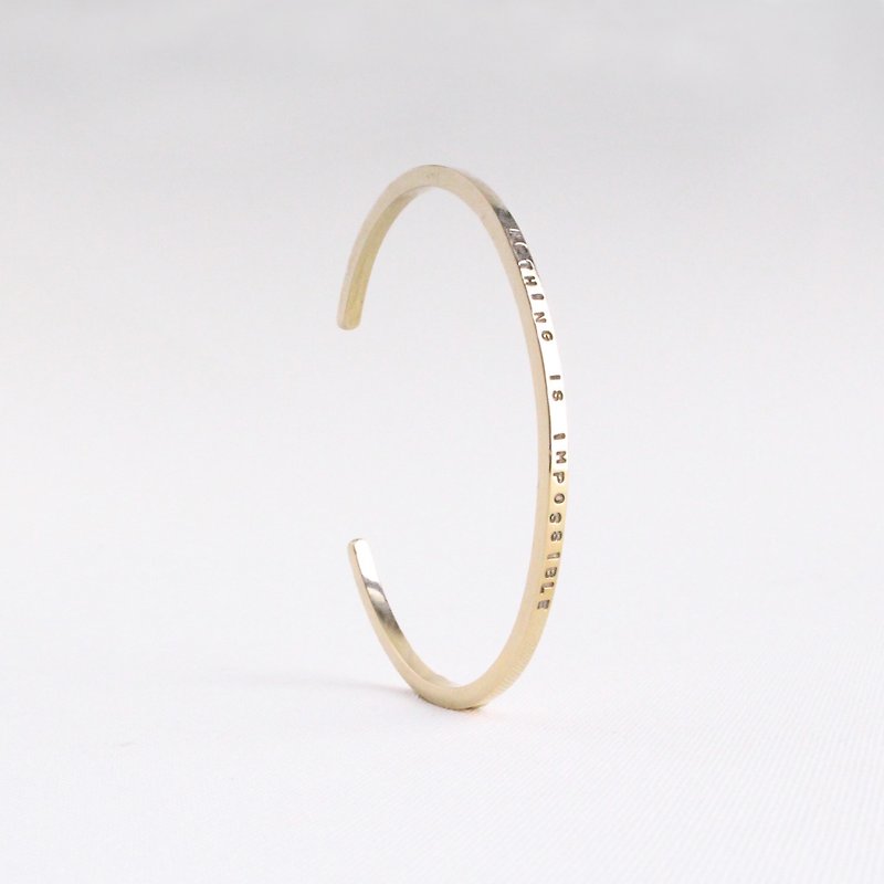 Whisper-tapping bracelet - Bracelets - Copper & Brass Gold