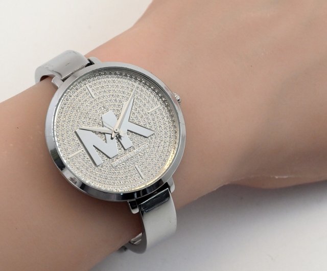 Michael Kors MK-4432 レディース クォーツ 腕時計 シルバー MKロゴ