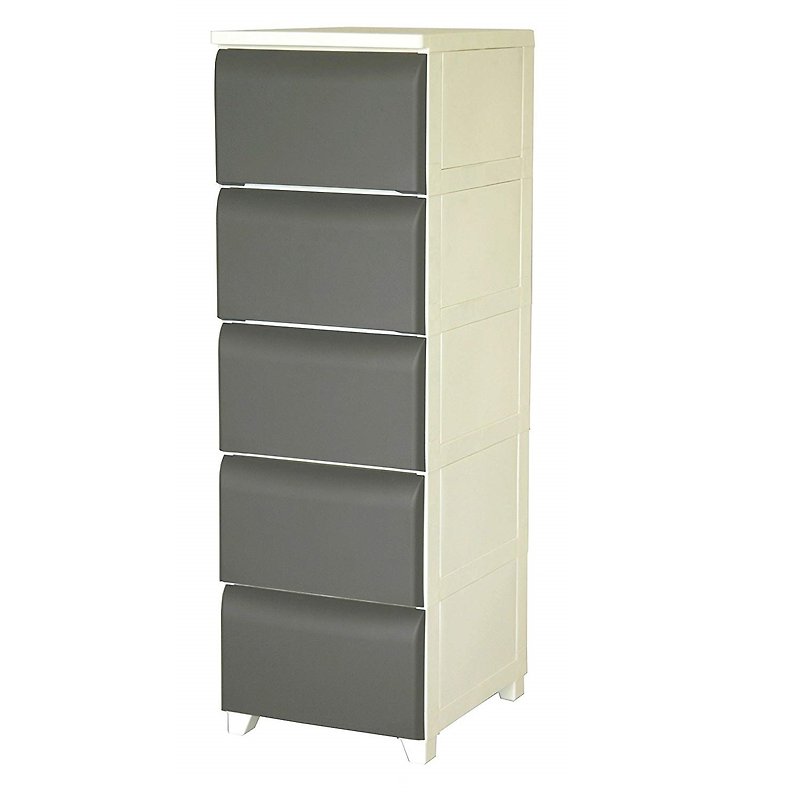 This-this DIY five-tier drawer storage cabinet - brown large capacity storage space - Storage - Plastic 