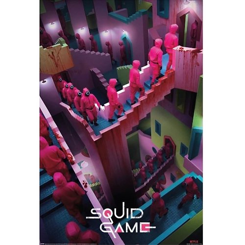 Dope 私貨 【魷魚遊戲】Squid Game 樓梯迷宮 進口海報