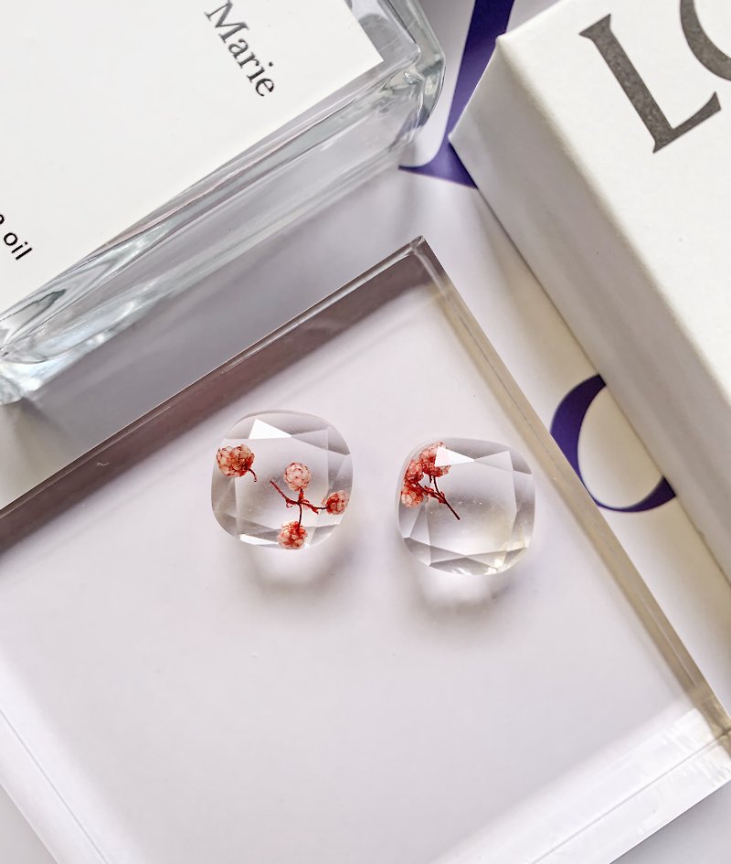 La Don-On-Ear Earrings-Ruby Saffron Ear Pins / Ear Clips Available - Earrings & Clip-ons - Copper & Brass Red