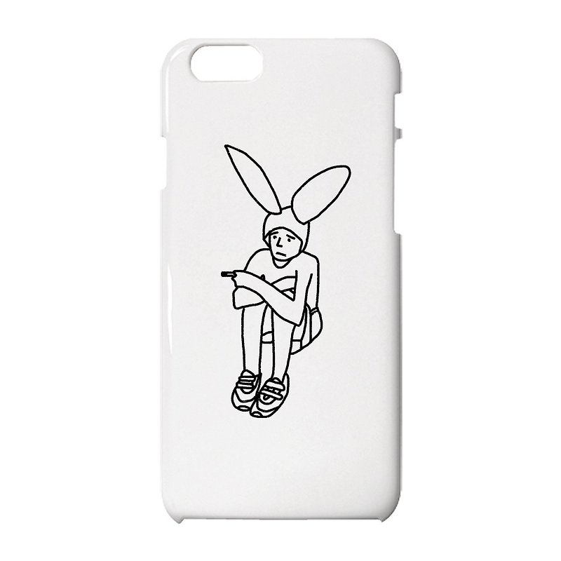 Bunny boy #5 iPhone case - เคส/ซองมือถือ - พลาสติก ขาว