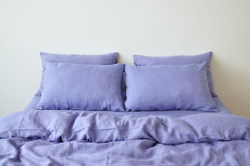 True Things Lavender linen pillowcase / Purple pillow cover / Euro, American, Taiwan size