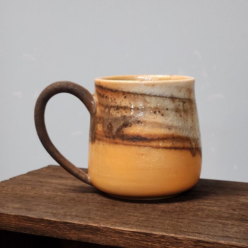 Wood-fired porcelain clay/wound clay mug/coffee cup - แก้วมัค/แก้วกาแฟ - ดินเผา สีดำ