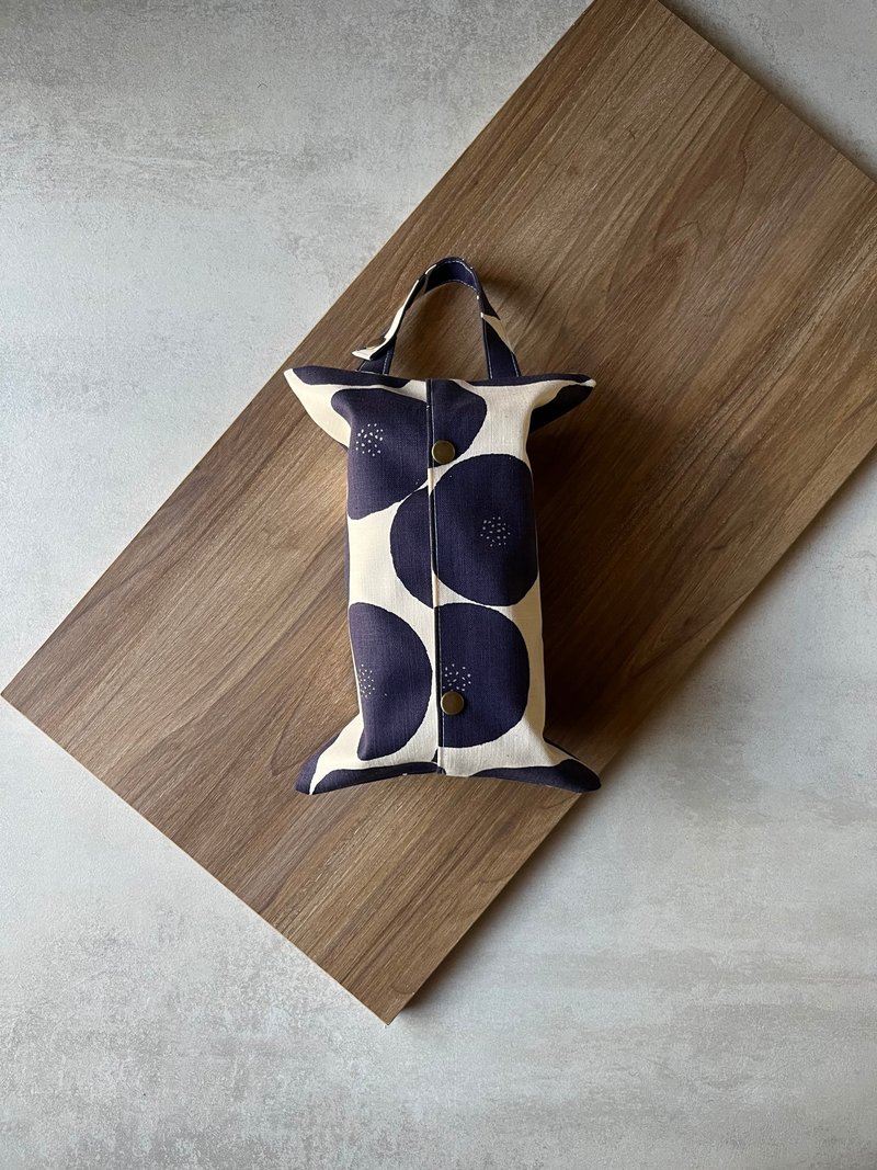 Hanging toilet paper bag丨Blueberry bean paste - กล่องทิชชู่ - ผ้าฝ้าย/ผ้าลินิน 