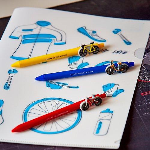 自行車文化探索館 單車造型原子筆