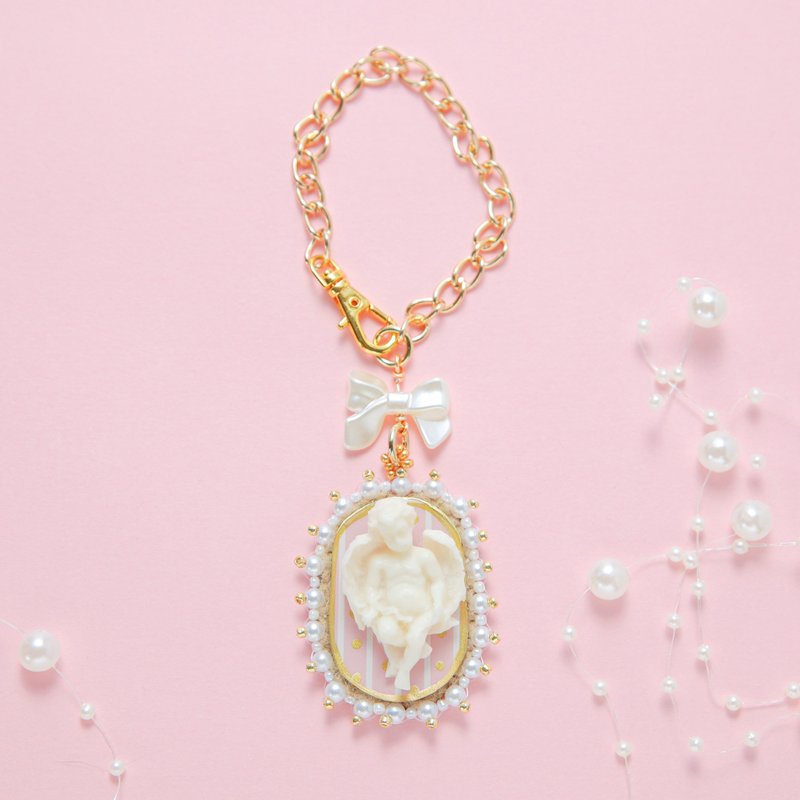 Angel bag charm/pink - Charms - Resin Pink