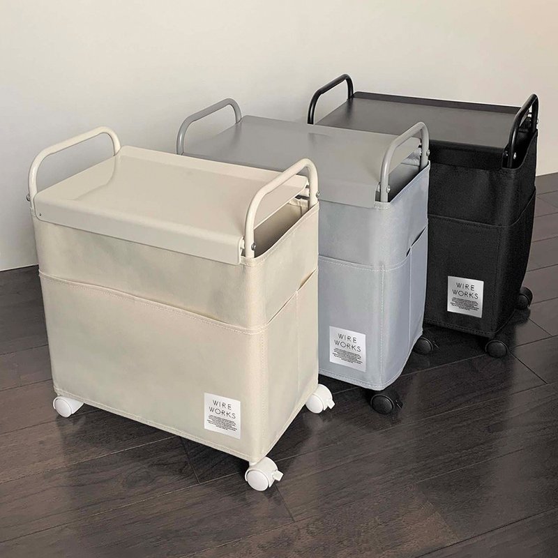 Japan TOYO CASE Industrial Style Mobile Multifunctional Storage Side Table-DIY-3 Colors Available - กล่องเก็บของ - เส้นใยสังเคราะห์ หลากหลายสี