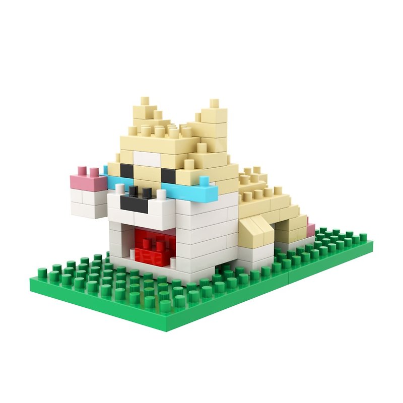 アーチブリック 失恋した柴犬 ピクセル ビルディング ブロック ナノブロック - パズル - プラスチック 多色