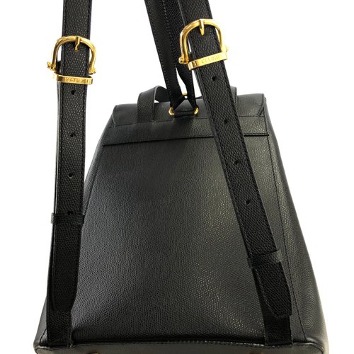 美品☆　セリーヌ　ターンロック　リュック　フラップ　レザー　バックパック 日本直送 名牌中古包 】CELINE セリーヌ ターンロック エンボス