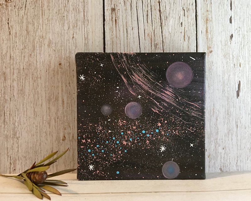 Universe #21 Acrylic Painting Healing Life 15x15 Home Decoration Art Work Hand-painted