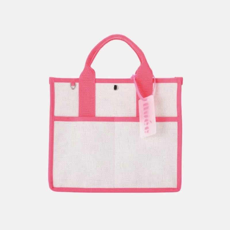 RoiBag ネオンピンク - トートバッグ・ハンドバッグ - コットン・麻 ピンク