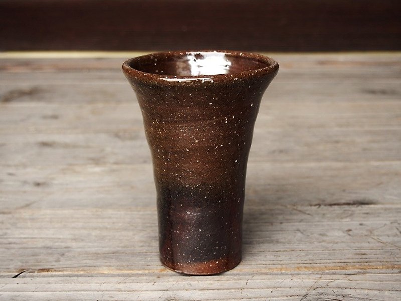 備前 麦酒呑み（大）＿b1-044 - 花瓶・植木鉢 - 陶器 ブラウン