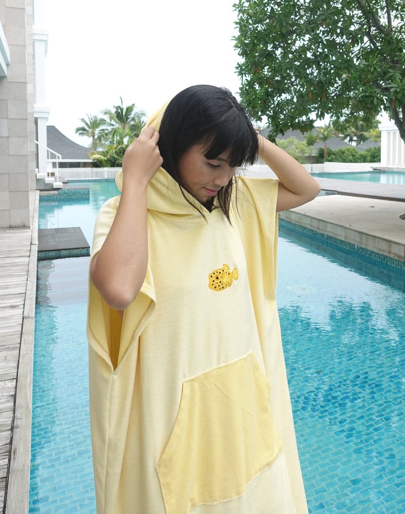 *SAMPLE SALE Box fish Hood Towel - 其他 - 其他材質 黃色
