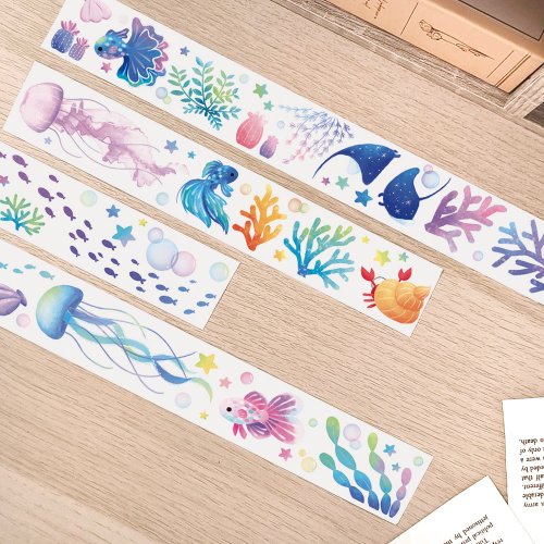 lindafish 【海洋】40mm日本和紙 紙膠帶