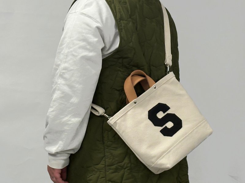 Tote Bag BIG LOGO TOTE - Handbags & Totes - Cotton & Hemp White