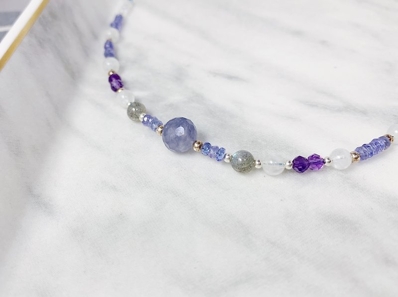 MH sterling silver natural stone custom series_丹泉石森林 - Bracelets - Crystal Purple