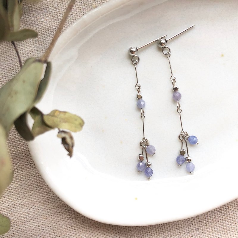 Tanzanite Earrings - Earrings & Clip-ons - Semi-Precious Stones Blue