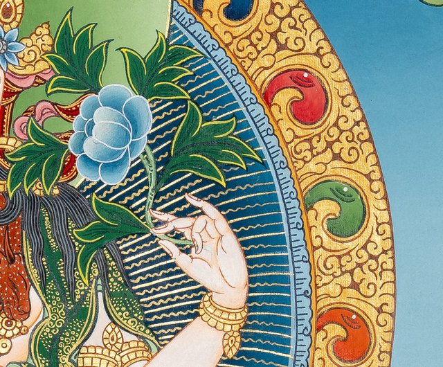 チベット仏教の観音菩薩のタンカアート - ショップ Boudha Stupa