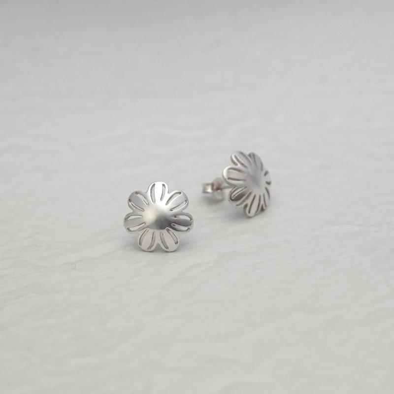925 silver Keshi earrings - ต่างหู - เงินแท้ สีเงิน