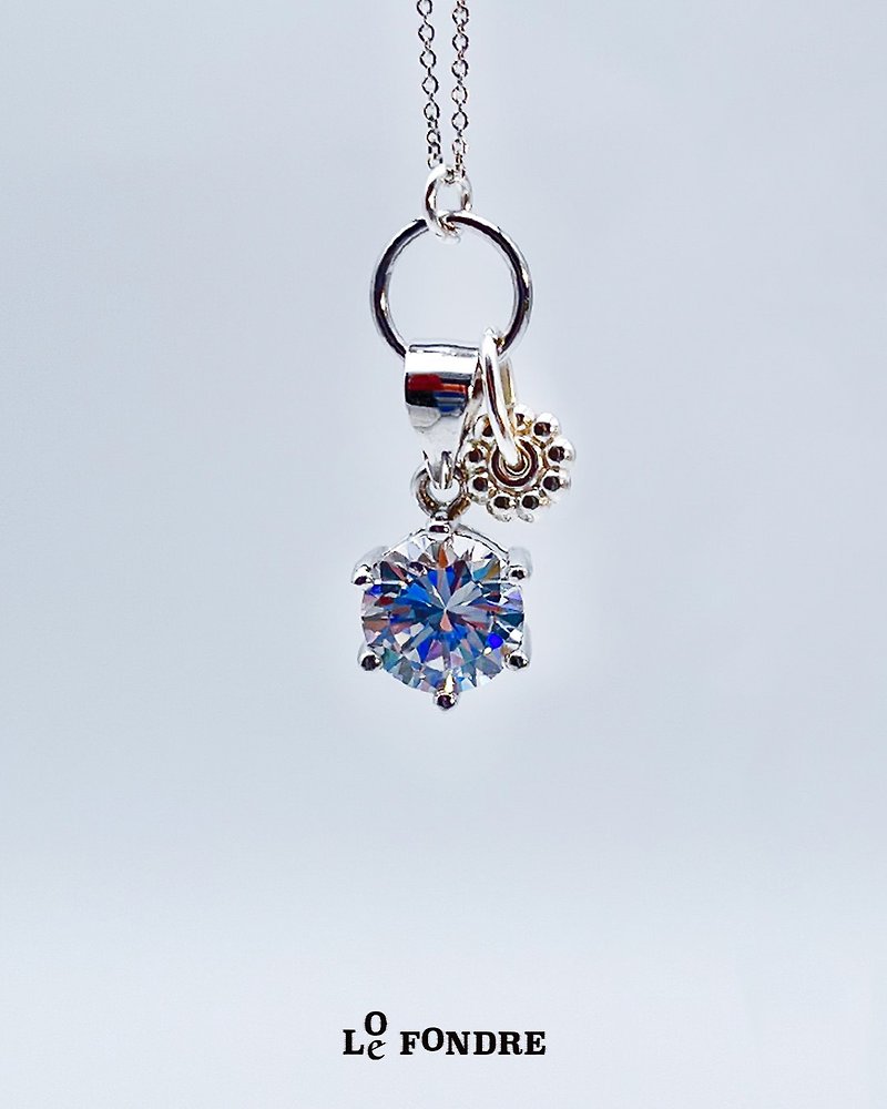 Sterling Silver Handmade Soul Light Necklace Original Valentine's Day Gift - สร้อยคอ - เงินแท้ สีเงิน