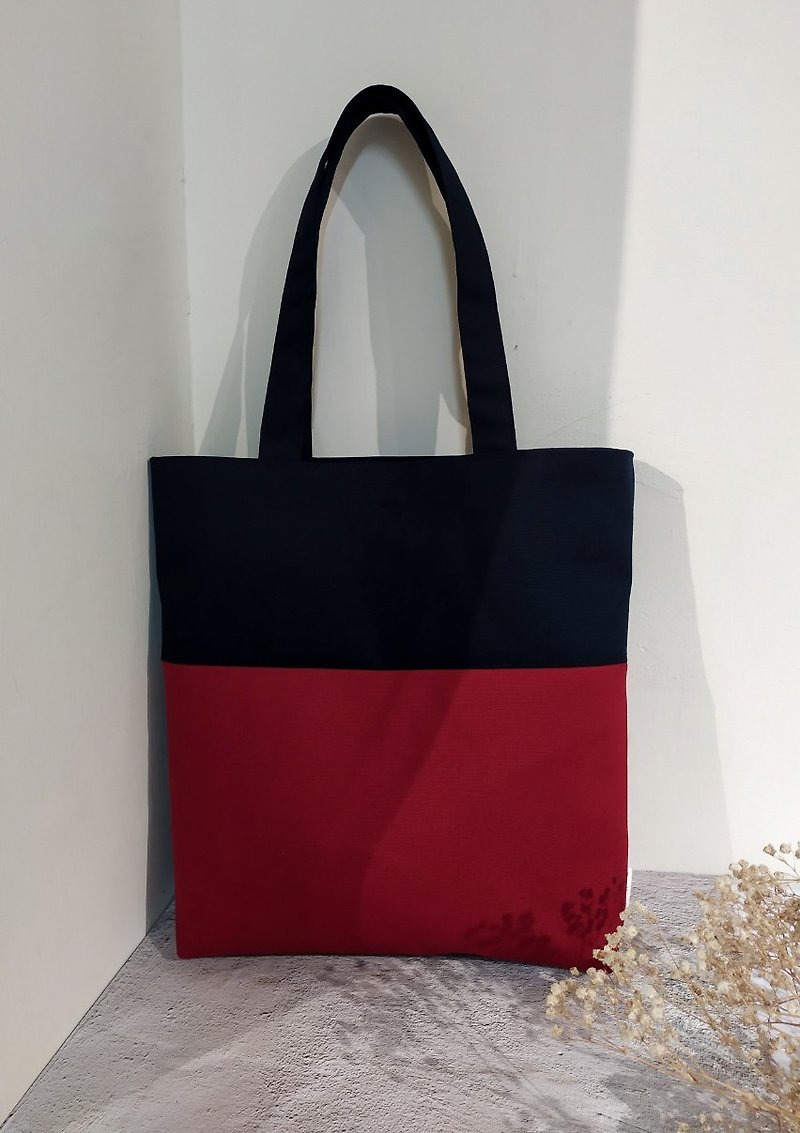 Jiajiajiu L series shoulder bag/canvas tote bag/A4 book bag/vintage red/in pre-order