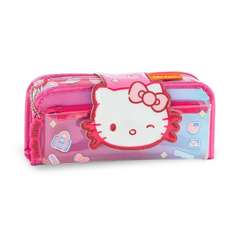 三麗鷗聯名 2in1趣味鉛筆盒-Hello Kitty FunTime - 鉛筆盒/筆袋 - 聚酯纖維 紅色