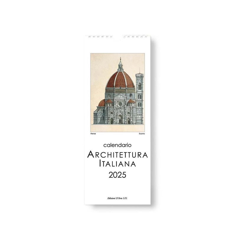 Italian IFI 2025 Straight Wall Calendar Architecture (please message before placing order) - ปฏิทิน - กระดาษ หลากหลายสี