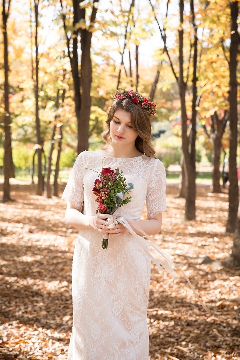 SAMPLE SALE SOULMATE GOWN Beautiful Wedding Dress - ชุดเดรส - เส้นใยสังเคราะห์ ขาว
