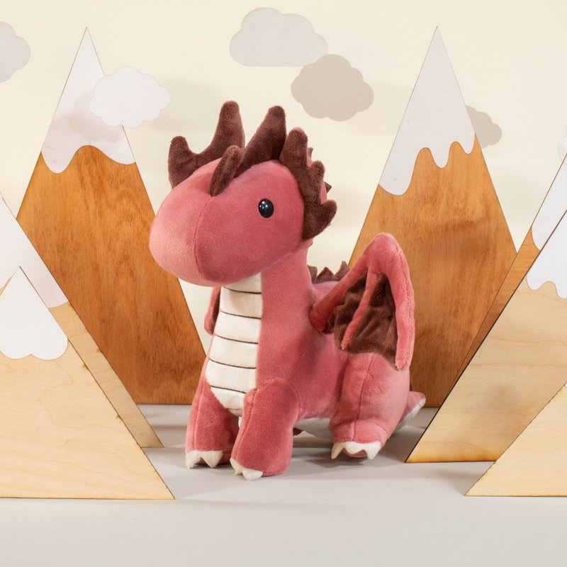 Bellzi | Draggi the Dragon - Stuffed Dolls & Figurines - Other Man-Made Fibers Red