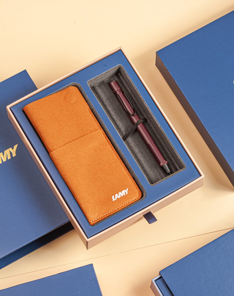 【雷雕刻字】LAMY 自動鉛筆 磁吸筆套禮盒  / SAFARI / 紫紅色 - 鉛筆/自動鉛筆 - 塑膠 紫色