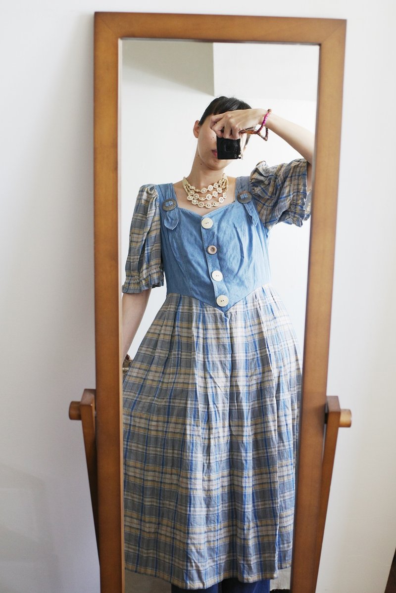 Vintage Tyrolean Bavarian Dress - ชุดเดรส - ผ้าฝ้าย/ผ้าลินิน 