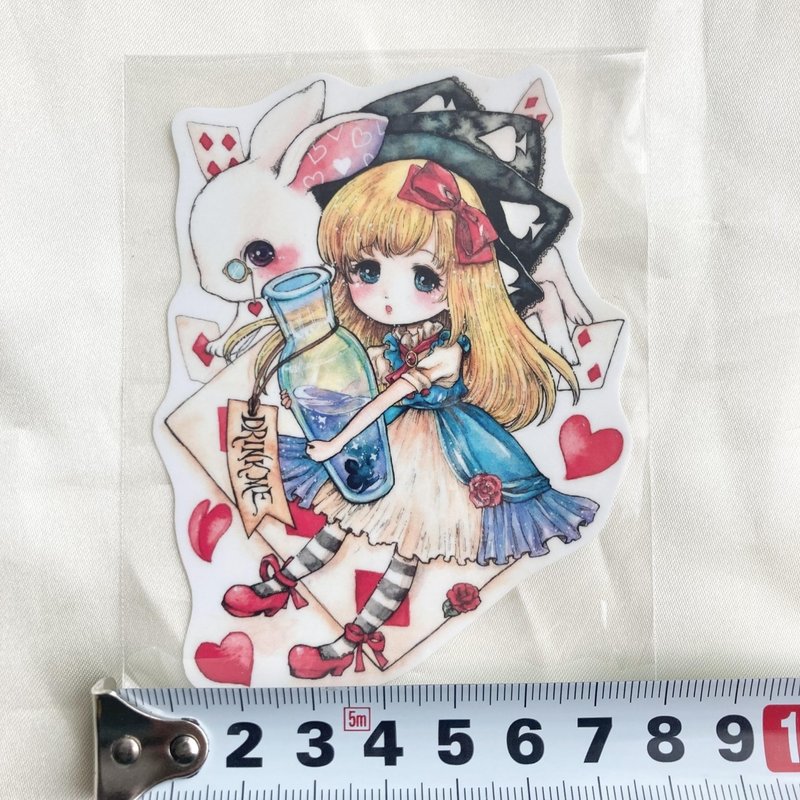 Sticker　Alice in Wonderland - Stickers - Waterproof Material Multicolor