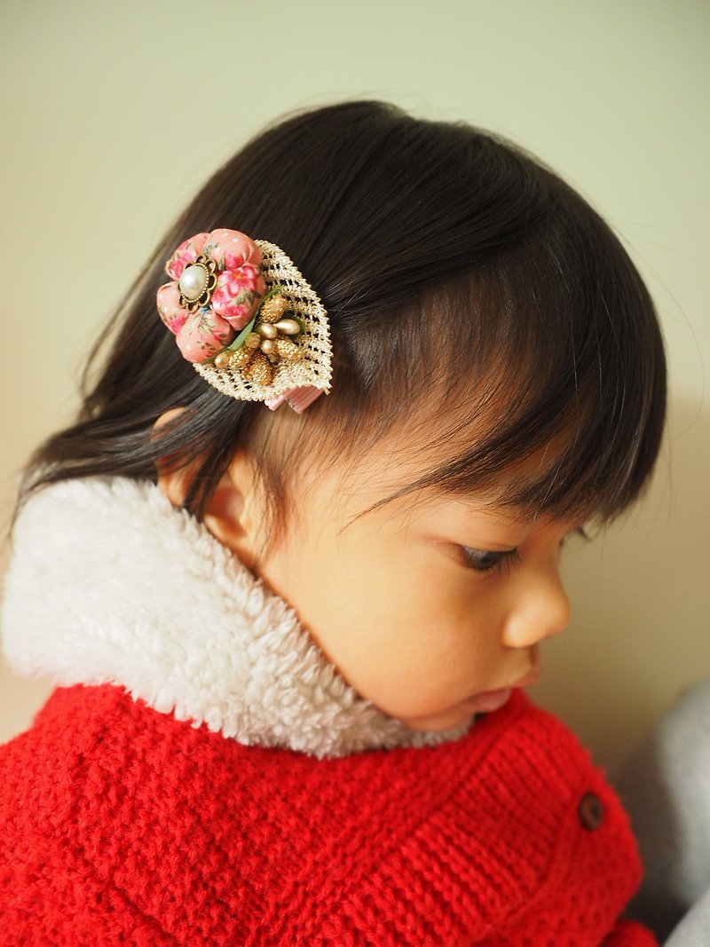 Chinese New Year Hair Accessory Hair Clip Band - Hair Accessories - Cotton & Hemp Multicolor