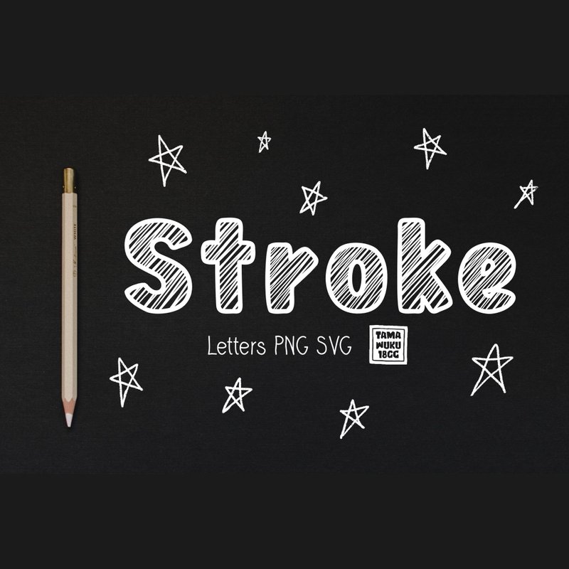 Stroke Letters PNG SVG - 其他數位商品 - 其他材質 