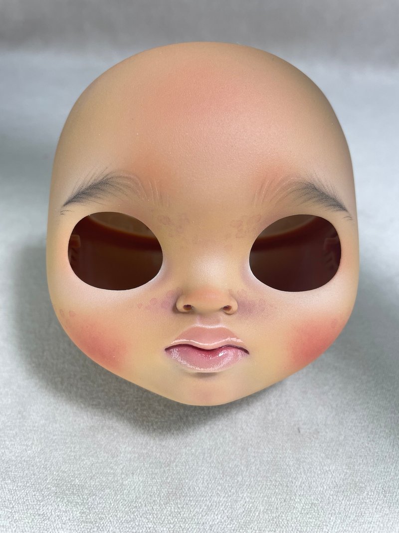blythe doll face - 公仔/玩偶 - 塑膠 咖啡色