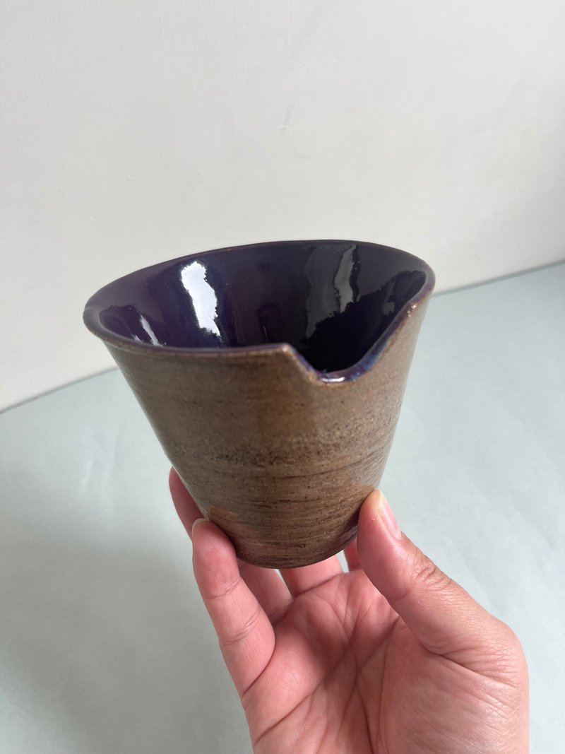 Soup Bowl - Mixed Clay Mulberry - 碗 - 陶 黑色