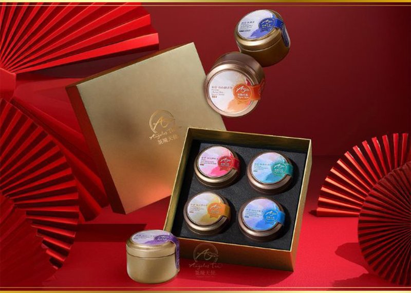 雲彩茶韻精品茶包禮盒 中秋節禮盒 精緻莊園茶包 - 茶葉/茶包/水果茶 - 紙 