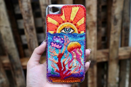 Psychedelic Grateful Dead Bear **Customize Embroidery** - Shop HORIZON MOON  Phone Cases - Pinkoi