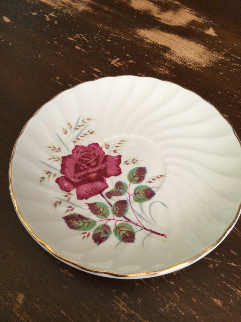 Wood & Sons Rose Saucer-09 - จานและถาด - เครื่องลายคราม 