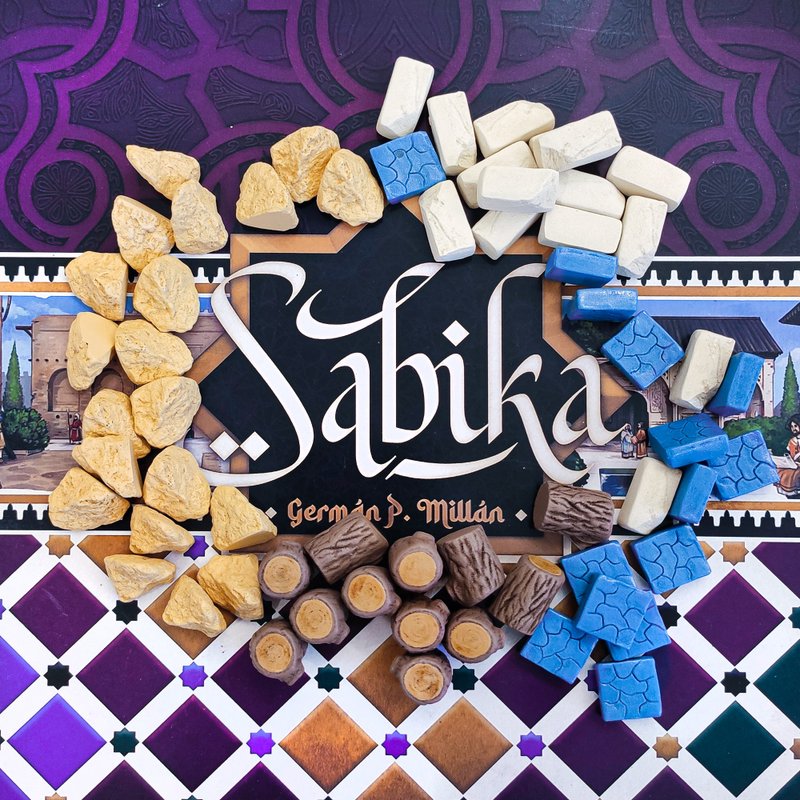 與 Sabika 棋盤遊戲兼容的豪華資源代幣 - 桌遊/卡牌 - 其他材質 