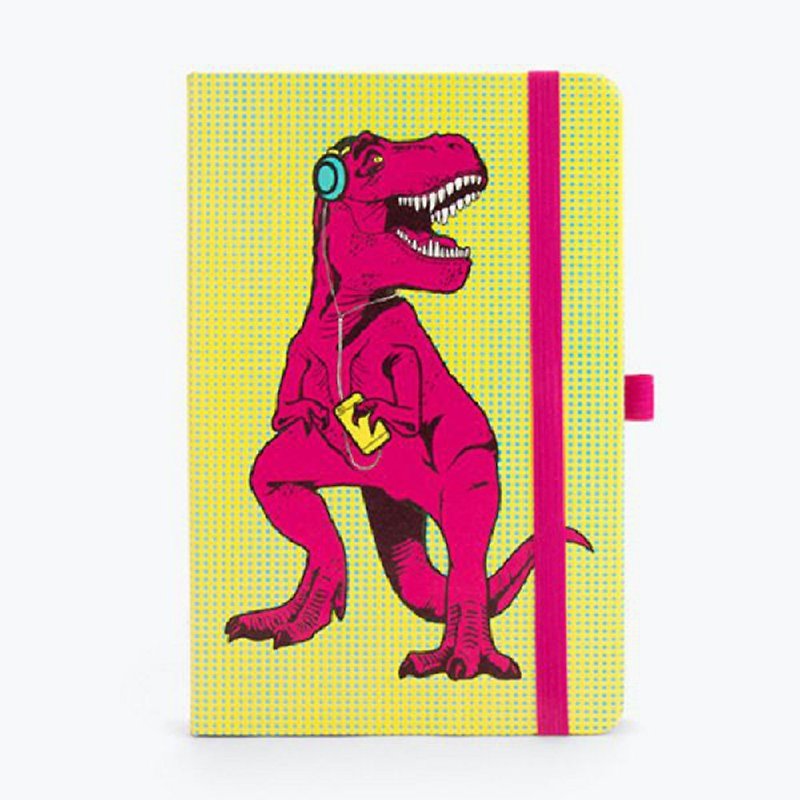 British Mustard Blank Notebook-Tyrannosaurus Yayoi - สมุดบันทึก/สมุดปฏิทิน - กระดาษ หลากหลายสี