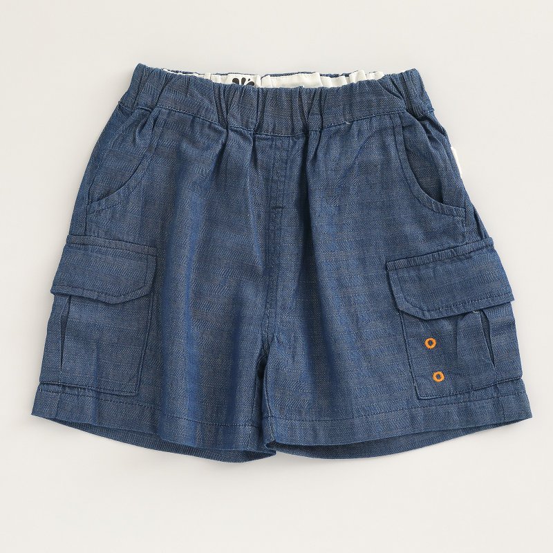 BIR denim shorts - กางเกง - ผ้าฝ้าย/ผ้าลินิน สีน้ำเงิน