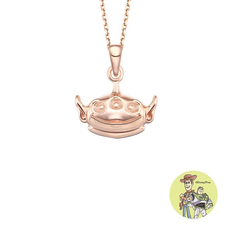 Disney Toy Story Three-Eyed Monster Necklace TON2735 Rose - Necklaces - Sterling Silver Pink