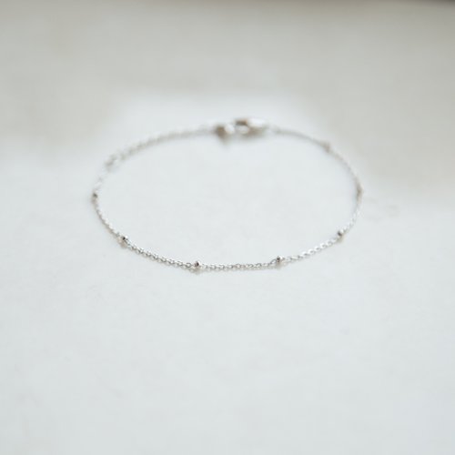 Isha Jewelry 純銀輕珠寶 925純銀手鍊/腳鍊 日系小圓珠款 | 質感。百搭